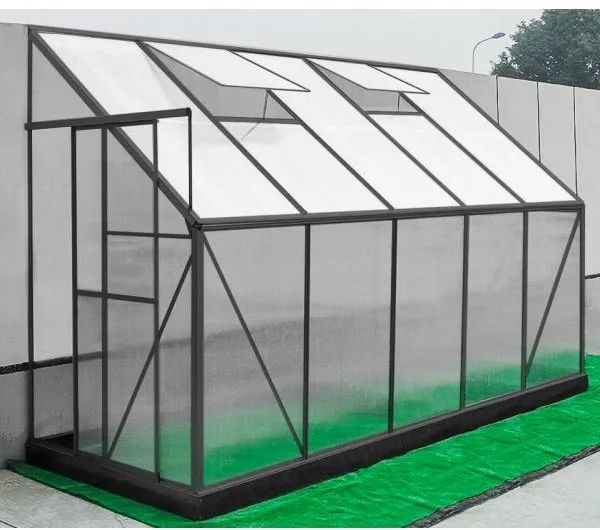 Vegghus poly svart 132x313x227cm