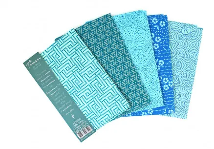 Tissu de Marie Fat Quarter Turkis 50x57cm - 5 stk.